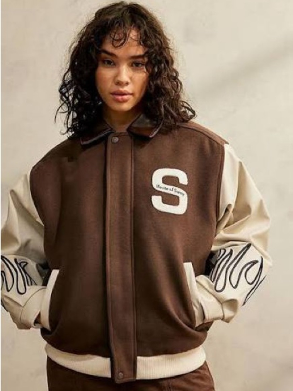 House of Sunny Free Fallin’ Varsity Jacket